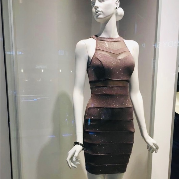 Sparkle Knit Halter Cocktail Dress (Size S) - Picture 2 of 6